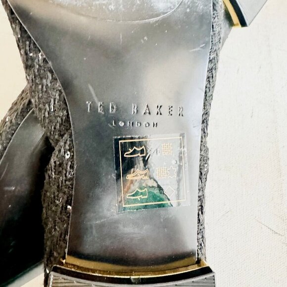 Ted Baker Emma Rose Half d'Orsay Pointed Toe Leather Flat 6 - Picture 7 of 7